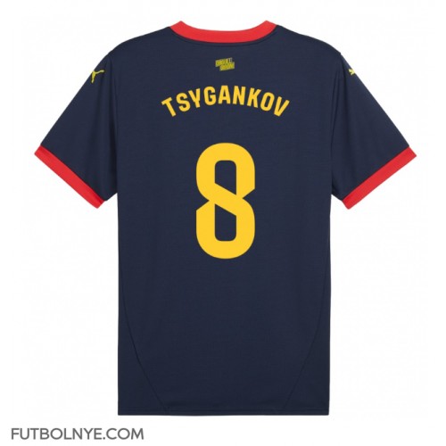 Camiseta Girona Viktor Tsyhankov #8 Visitante Equipación 2024-25 manga corta